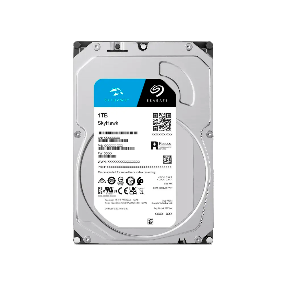 DISCO HDD SEAGATE VIDEOVIGILANCIA 1 TB SKYHAWK 256MB