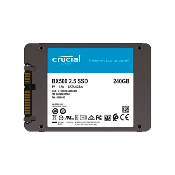 Disco SSD CRUCIAL 240 Gb Sata BX500 CT240BX500SSD1