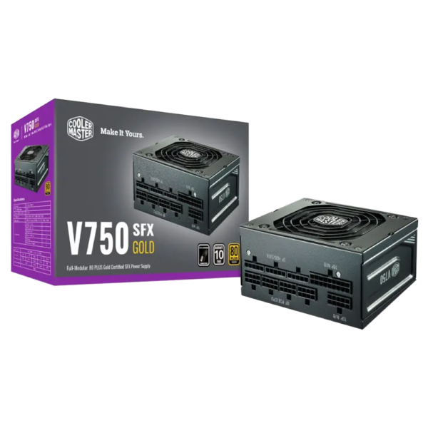 Fuente COOLER MASTER 750W 80 Plus GOLD V SFX FULL MODULAR