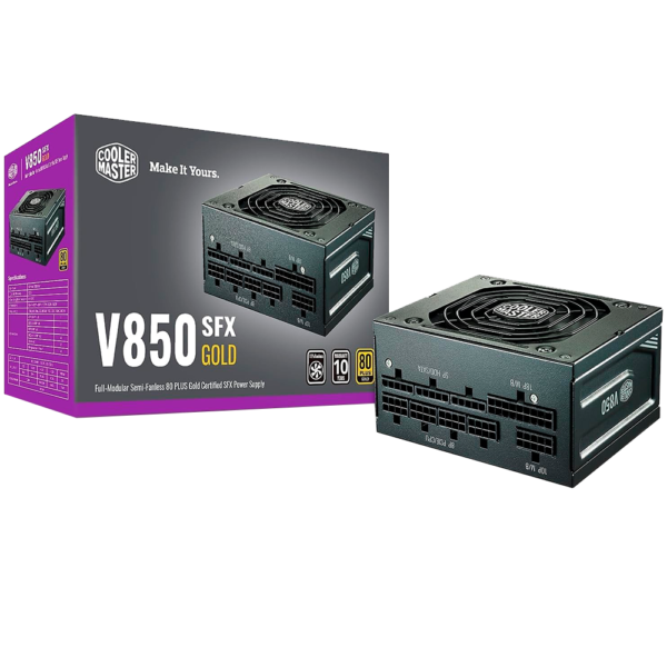 Fuente COOLER MASTER 850W 80 Plus GOLD V SFX FULL MODULAR