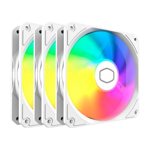 Fan Cooler COOLER MASTER MF120 Lite ARGB White Edition X3 Pack