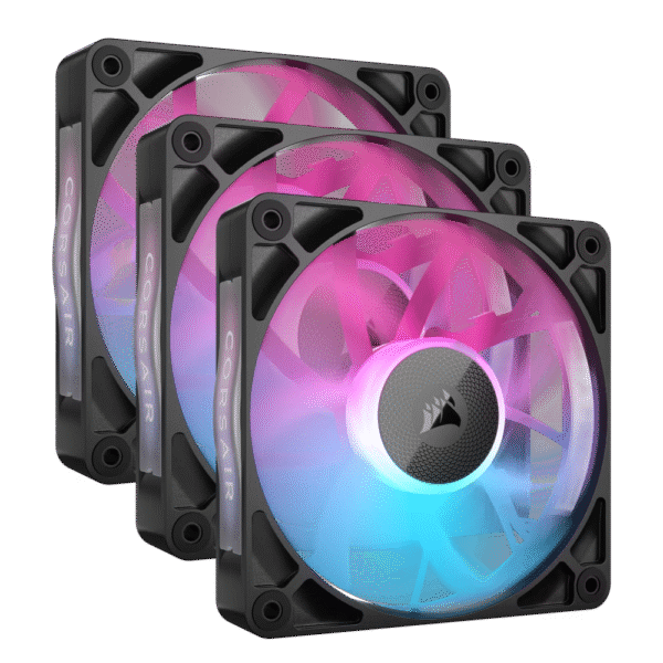 Fan Cooler CORSAIR RX120 MAX RGB 120MM Black Pack X3