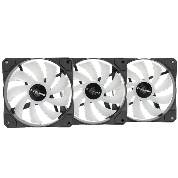 Fan Cooler EVOLABS Cryofan 12 ARGB Pack X3 Fans Con HUB - Imagen 2