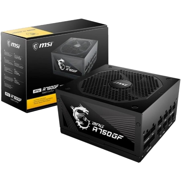 Fuente MSI MPG 750W MODULAR 80 PLUS GOLD A750GF