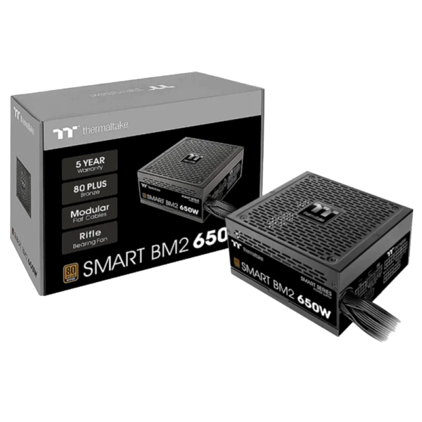 Fuente THERMALTAKE 650W 80 Plus Bronze Smart BM2 Modular
