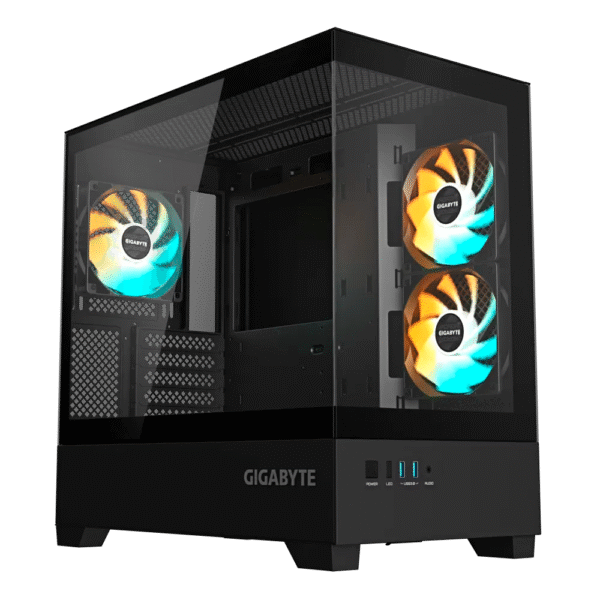 GABINETE GAMER GIGABYTE C201P M-ATX BLACK
