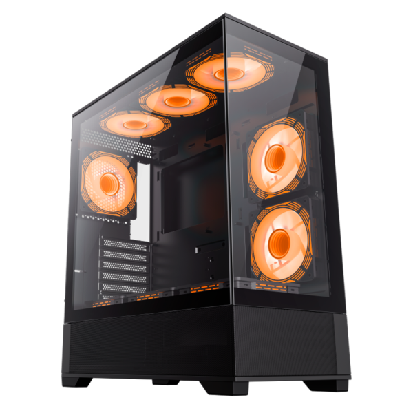 Gabinete GAMEMAX Vista AB Black 6 Fans ARGB
