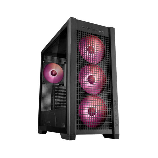 Gabinete ASUS TUF GAMING GT 302 Black 4x Fans ARGB 140mm