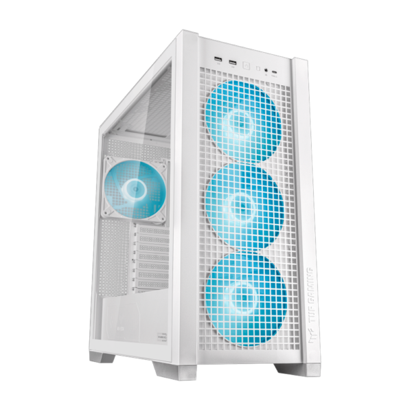 Gabinete ASUS TUF GAMING GT 302 White 4x Fans ARGB 140mm