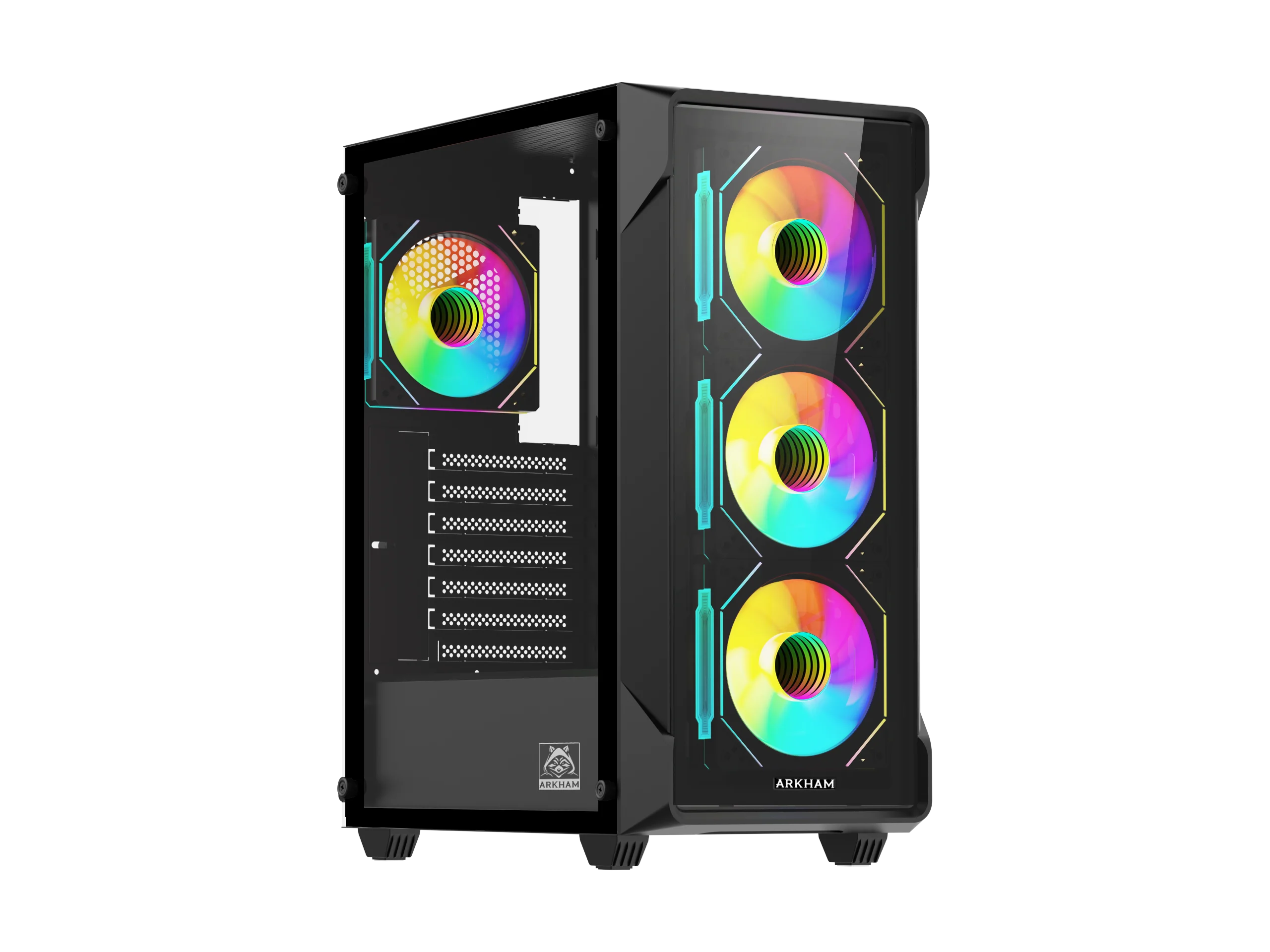 GABINETE ARKHAM CANCRI 4 FANS ARGB - ATX