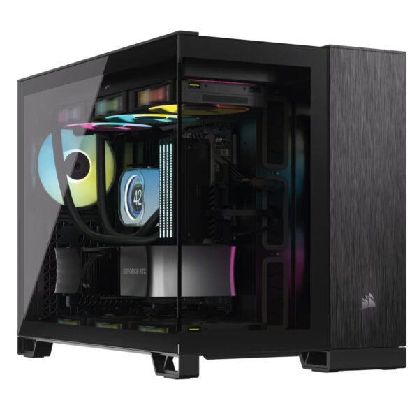 Gabinete CORSAIR 2500X Black Obsidian Aluminum
