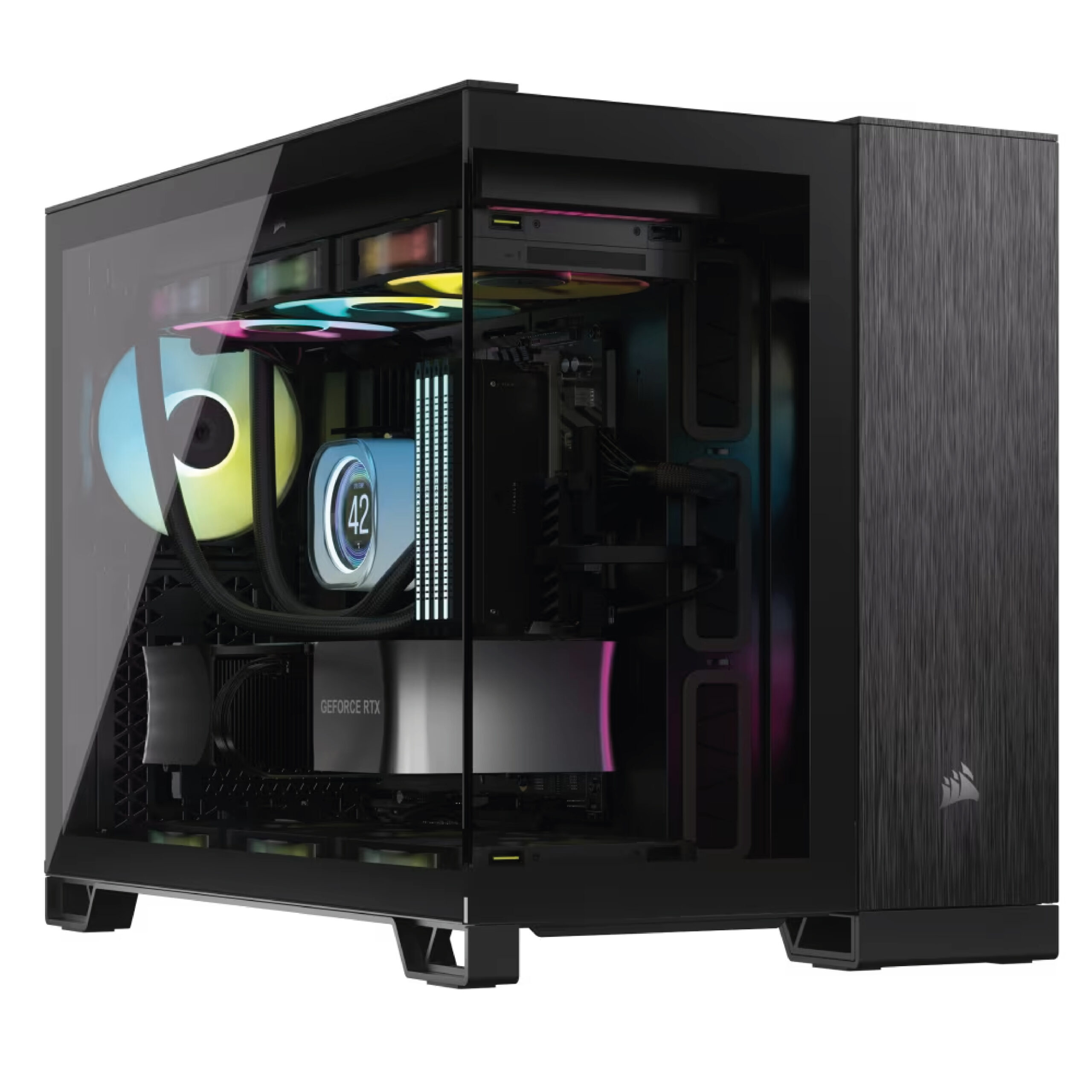 GABINETE CORSAIR 2500X BLACK OBSIDIAN ALUMINUM