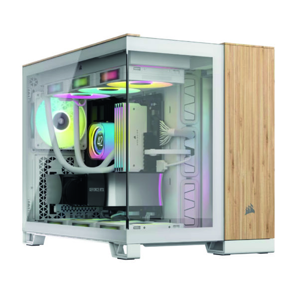 Gabinete CORSAIR 2500X Black Bamboo Wood