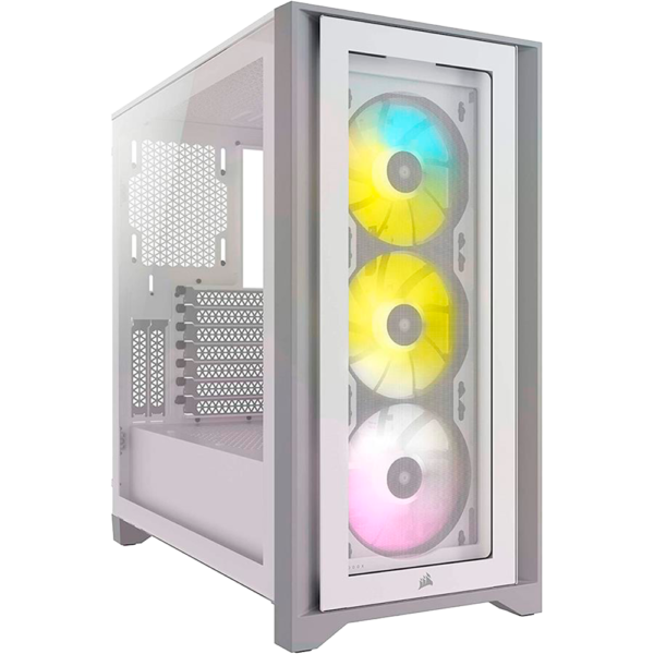 Gabinete Corsair iCUE 4000X RGB Con vidrio Templado Semitorre White
