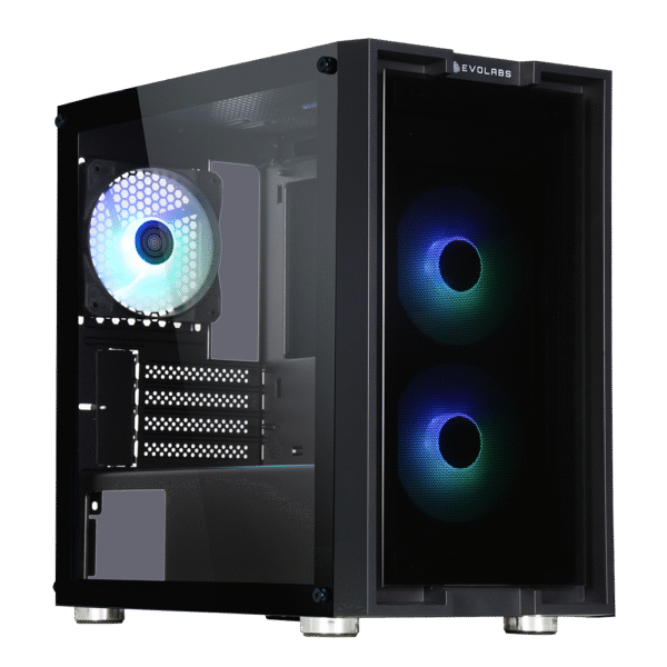 Gabinete Gamer EVOLABS Innov8 X3 Fans ARGB M-ATX