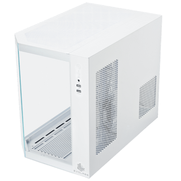 Gabinete Gamer EVOLABS Primacy White ED X3 Fans ARGB M-ATX - Imagen 3