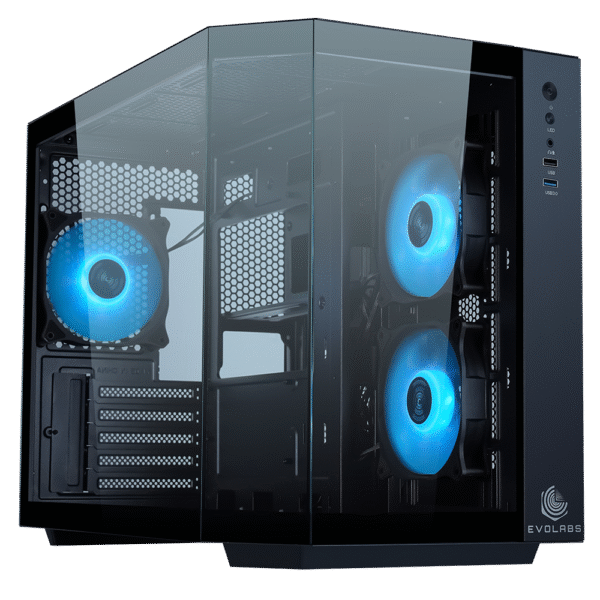 Gabinete Gamer EVOLABS Primacy X3 Fans ARGB M-ATX
