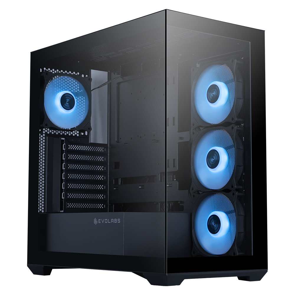 GABINETE GAMER EVOLABS PROGRESSION X4 FANS ARGB ATX