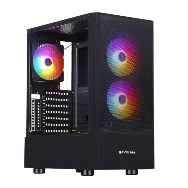 Gabinete Gamer EVOLABS Sophystix X3 Fans ARGB ATX