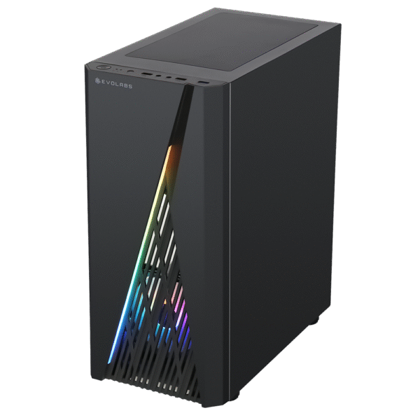 Gabinete Gamer EVOLABS Streak X2 Fans RGB Fixed ATX - Imagen 3