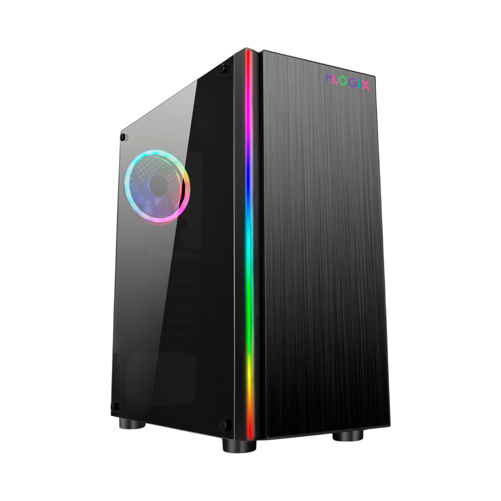 GABINETE MLOGIX FIGHTER RGB FAN X1
