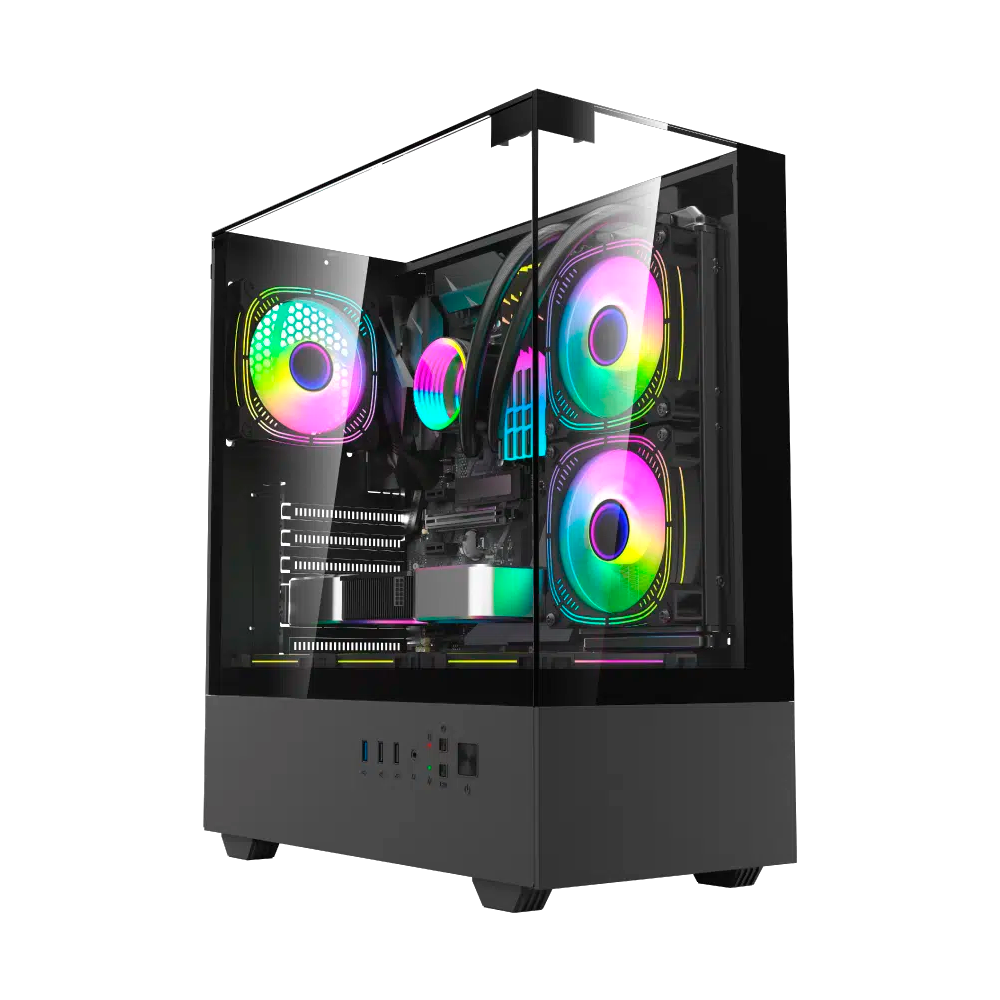 GABINETE MLOGIX VIEW MAX 270 WC FAN RGB X1