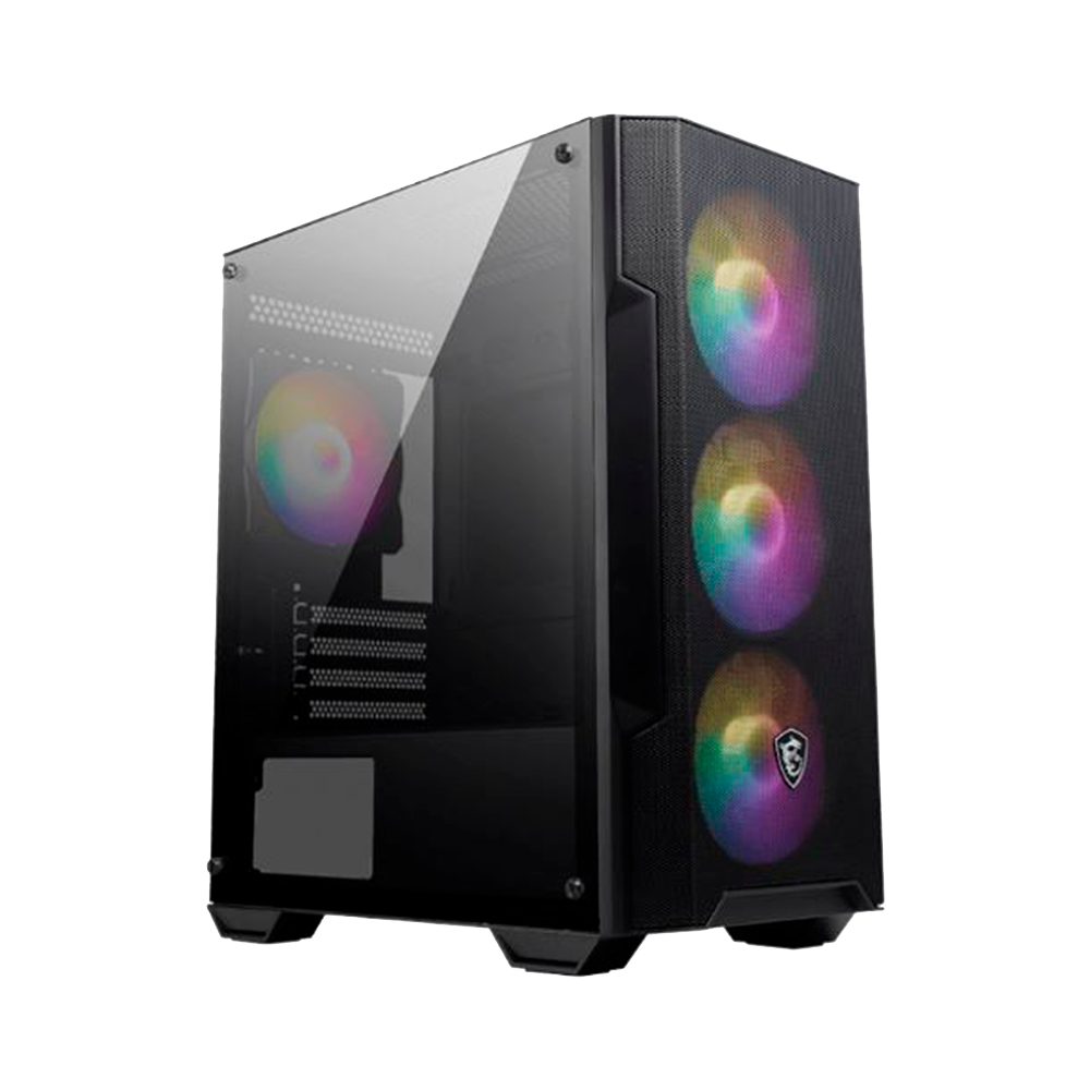 GABINETE MSI MAG FORGE M100A ACRILICO MID-TOWER FAN RGB X4