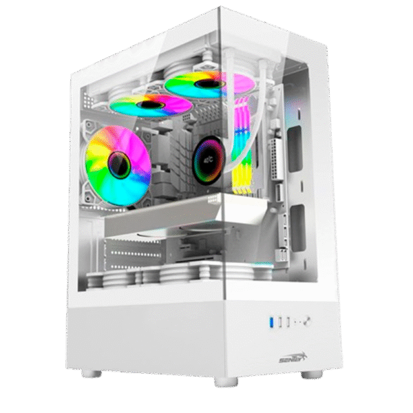 Gabinete Sentey (6100-SF-W) Lateral Acrilico Blanco