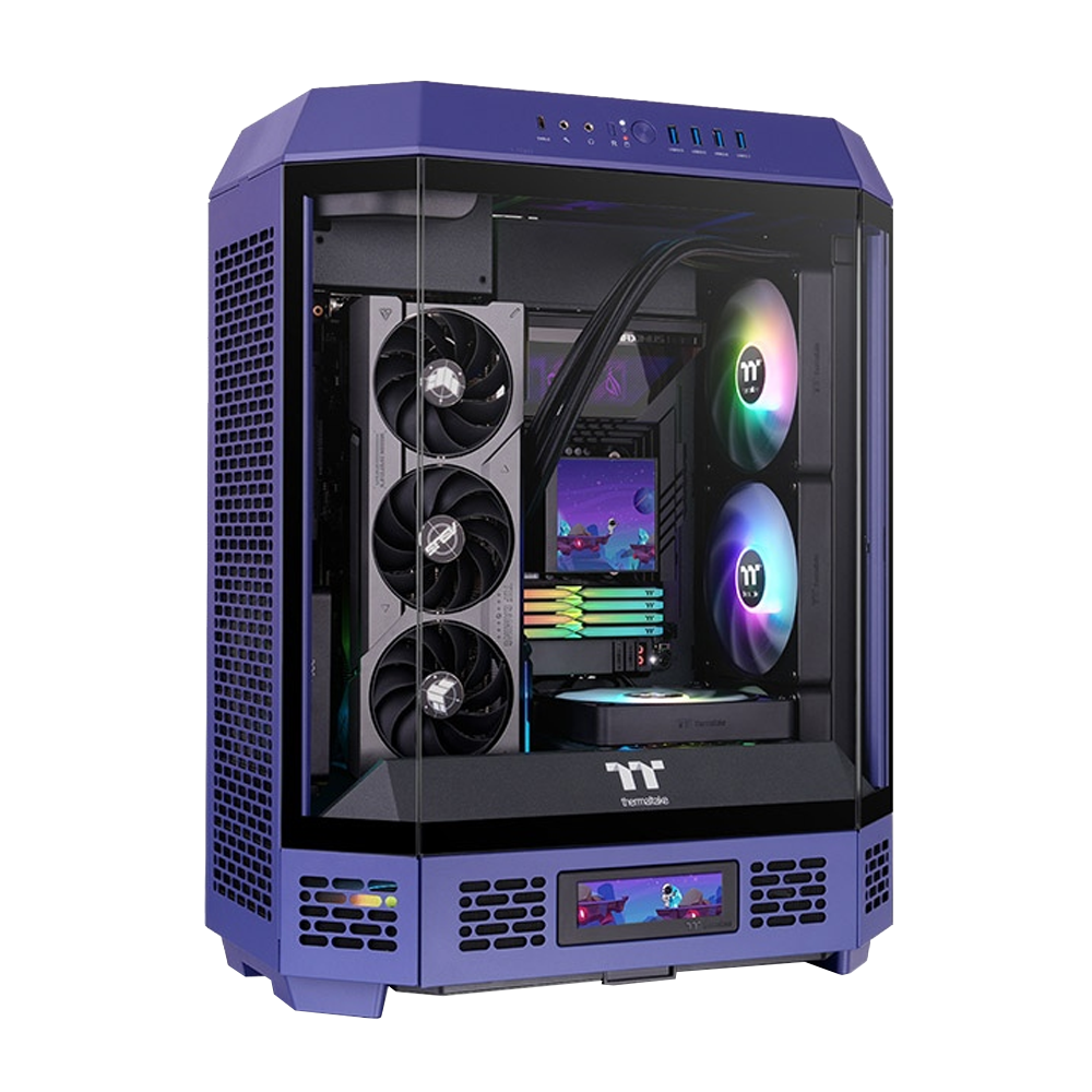 GABINETE THERMALTAKE THE TOWER 600 MID-TOWER TG X3 FAN X2 FUTURE DUSK