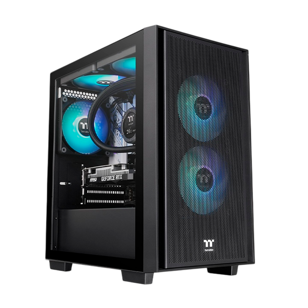 GABINETE THERMALTAKE VERSA H16 TG ARGB BLACK TEMP GLASS