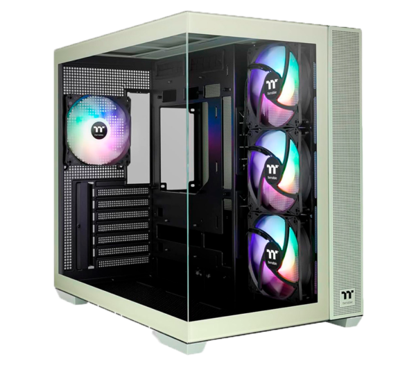 Gabinete THERMALTAKE View 380 Mid-Tower TG x2 Fan ARGB x4 Matcha Green