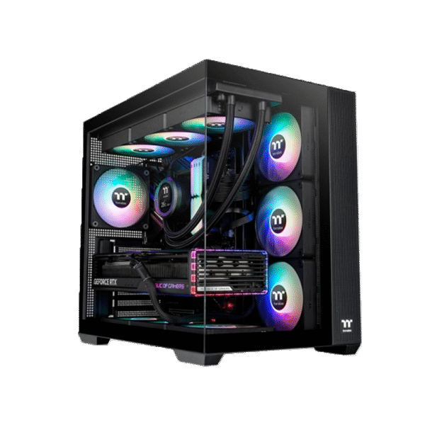 Gabinete THERMALTAKE View 380 XL Mid Tower TG X2 Fan ARGB X1 Reserve Fan X3 Snow Shiwte