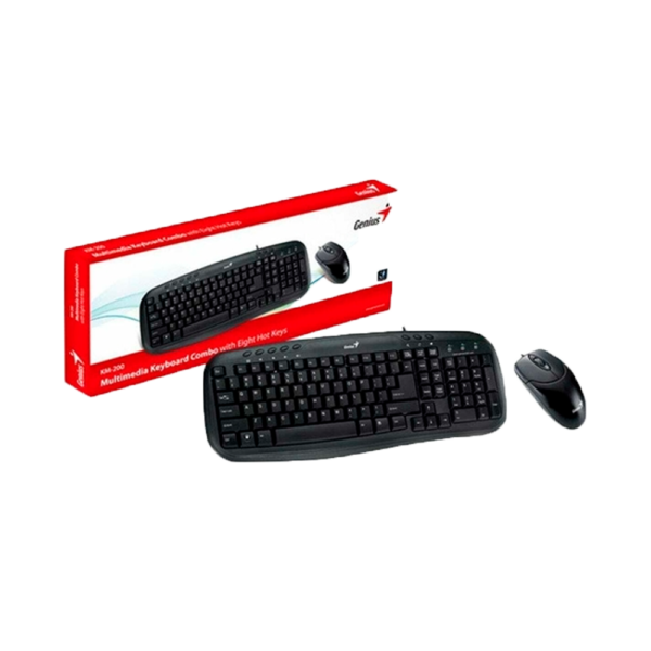 KIT GENIUS Teclado + Mouse KM-200 USB