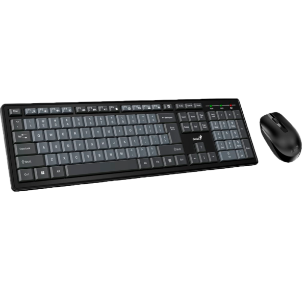 KIT GENIUS Teclado + Mouse Wireless KM-8200 Dual Color