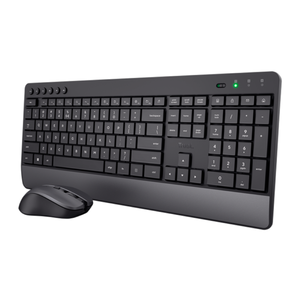 KIT TRUST Teclado + Mouse Trezo Wireless Eco ES