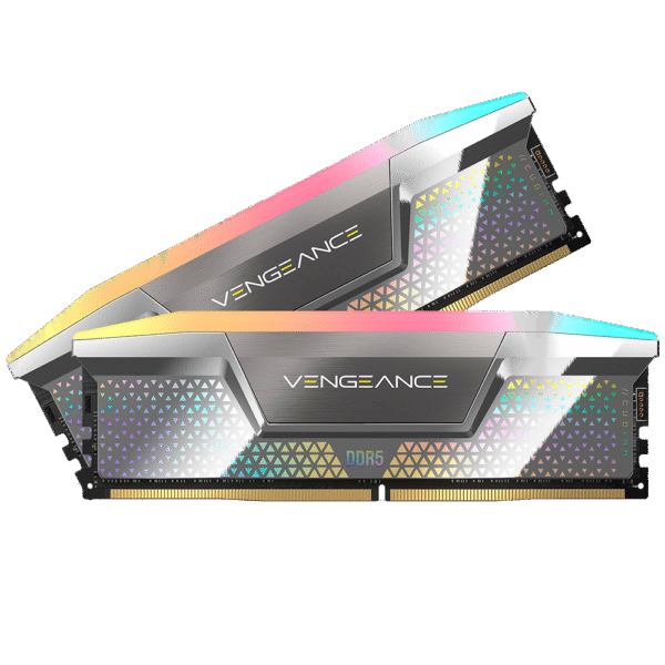 Memoria RAM DDR5 CUDIMM CORSAIR 48GB (2x24GB) 8800 MHz Vengeance RGB Plateado Icue CL42 INTEL XMP 800 SERIES