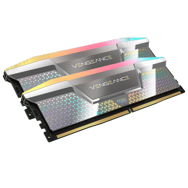Memoria RAM DDR5 CUDIMM CORSAIR 48GB (2x24GB) 8800 MHz Vengeance RGB Plateado Icue CL42 INTEL XMP 800 SERIES - Imagen 2