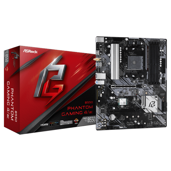 MOTHER ASROCK B550 PHANTOM GAMING 4/AC - AM4
