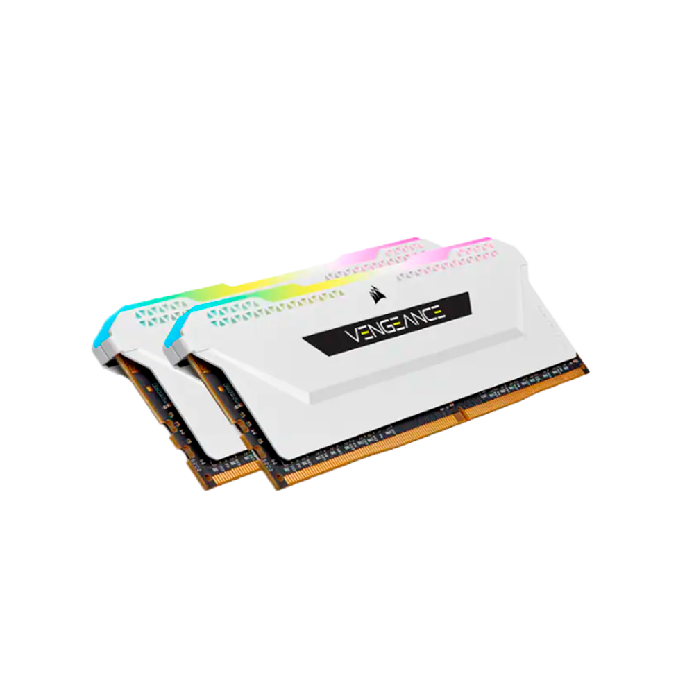MEMORIA RAM DDR4 CORSAIR 16GB (2X8GB) 3200 MHZ VENGEANCE RGB PRO WHITE (8719)