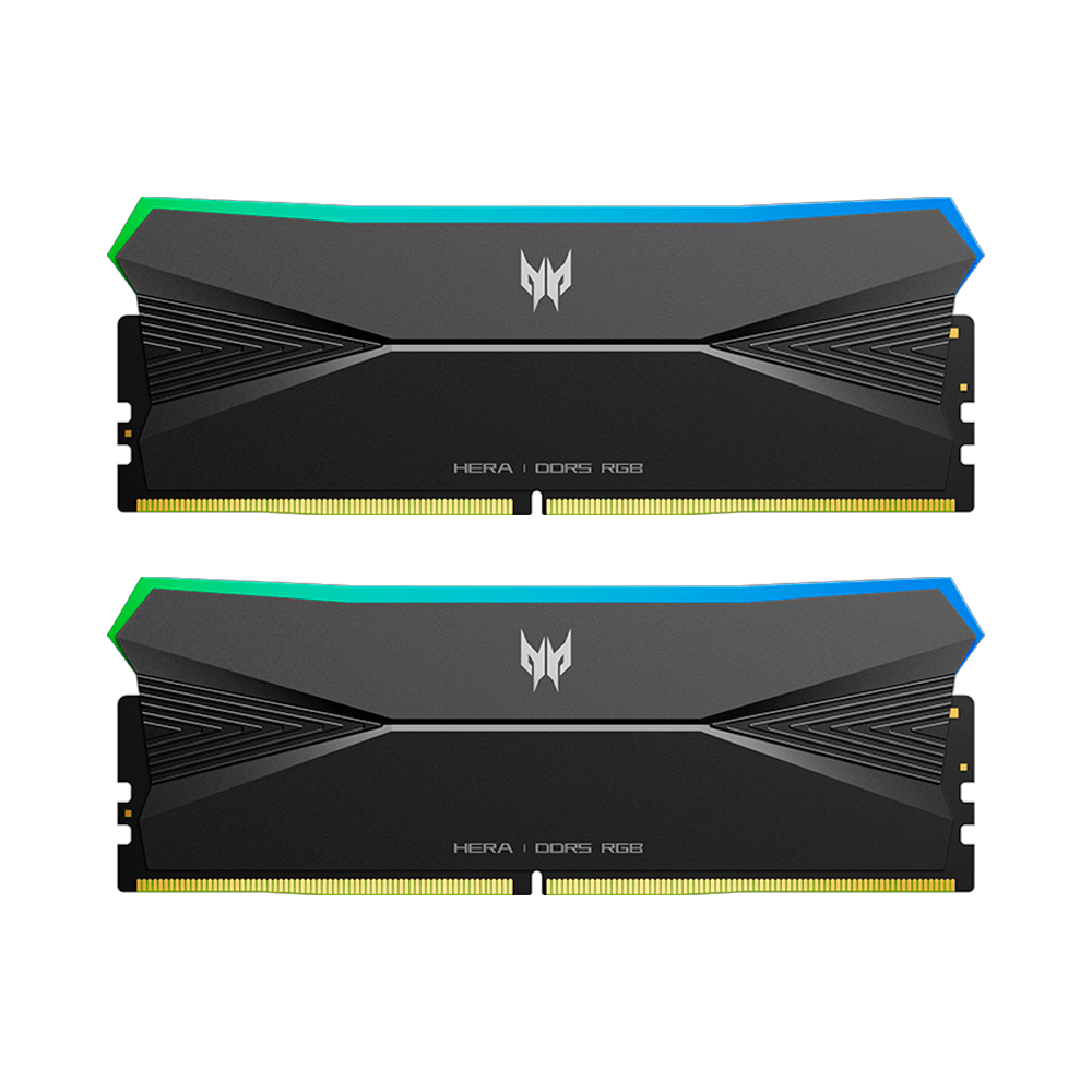 MEMORIA RAM DDR5 ACER PREDATOR 32GB 2X16GB 6800 MHZ HERA RGB BLACK CL32 AMD EXPO / INTEL XMP