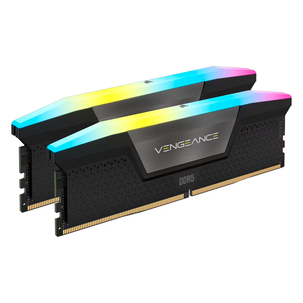MEMORIA RAM DDR5 CORSAIR 64GB (2X32GB) 6000 MHZ VENGEANCE RGB CL40 INTEL XMP