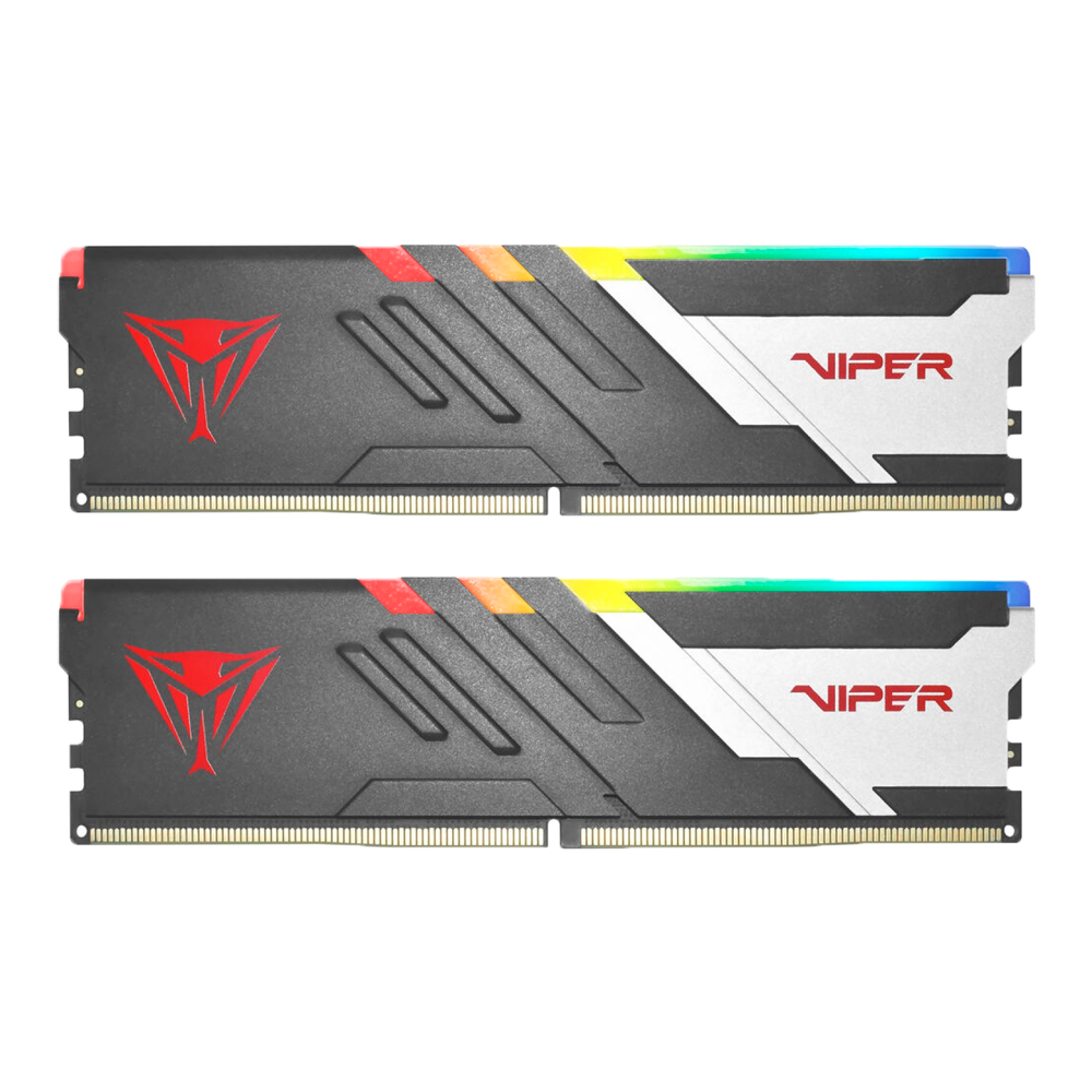 MEMORIA DDR5 PATRIOT VIPER VENOM 32GB RGB 6000MT/S CL30 BLK/SIR HS DUAL KIT AMD EXPO / INTEL XMP PE001007