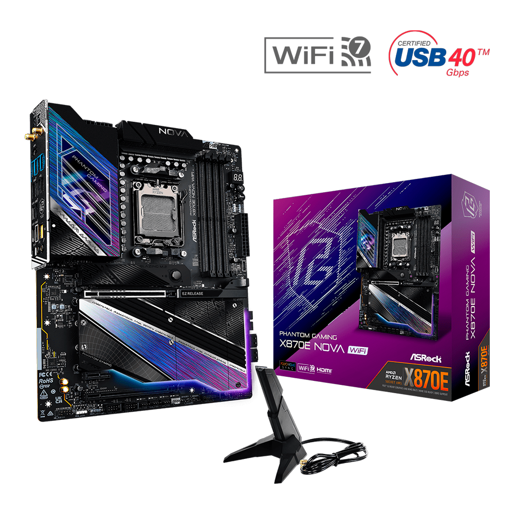 MOTHER ASROCK X870E NOVA WIFI DDR5 - AM5