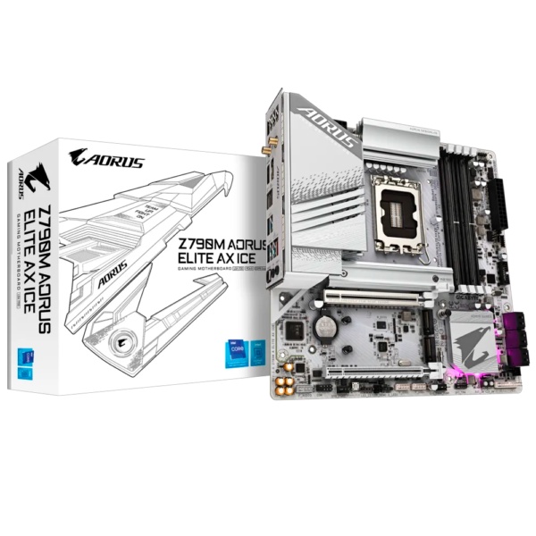 Mother GIGABYTE Z790M Aorus Elite AX Ice DDR5 - LGA1700