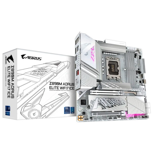 Mother GIGABYTE Z890M Aorus Elite WIFI 7 Ice DDR5 - LGA 1851