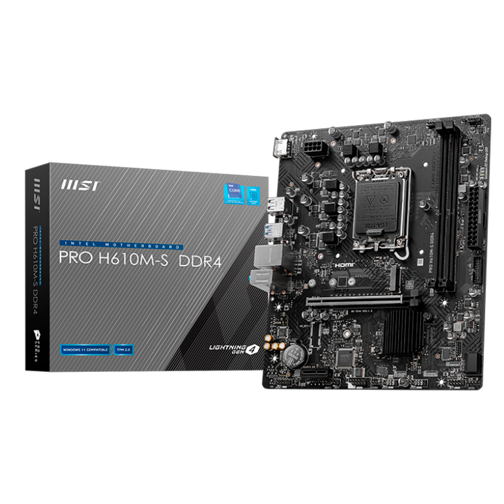 MOTHER MSI PRO H610M-S DDR4 - LGA 1700