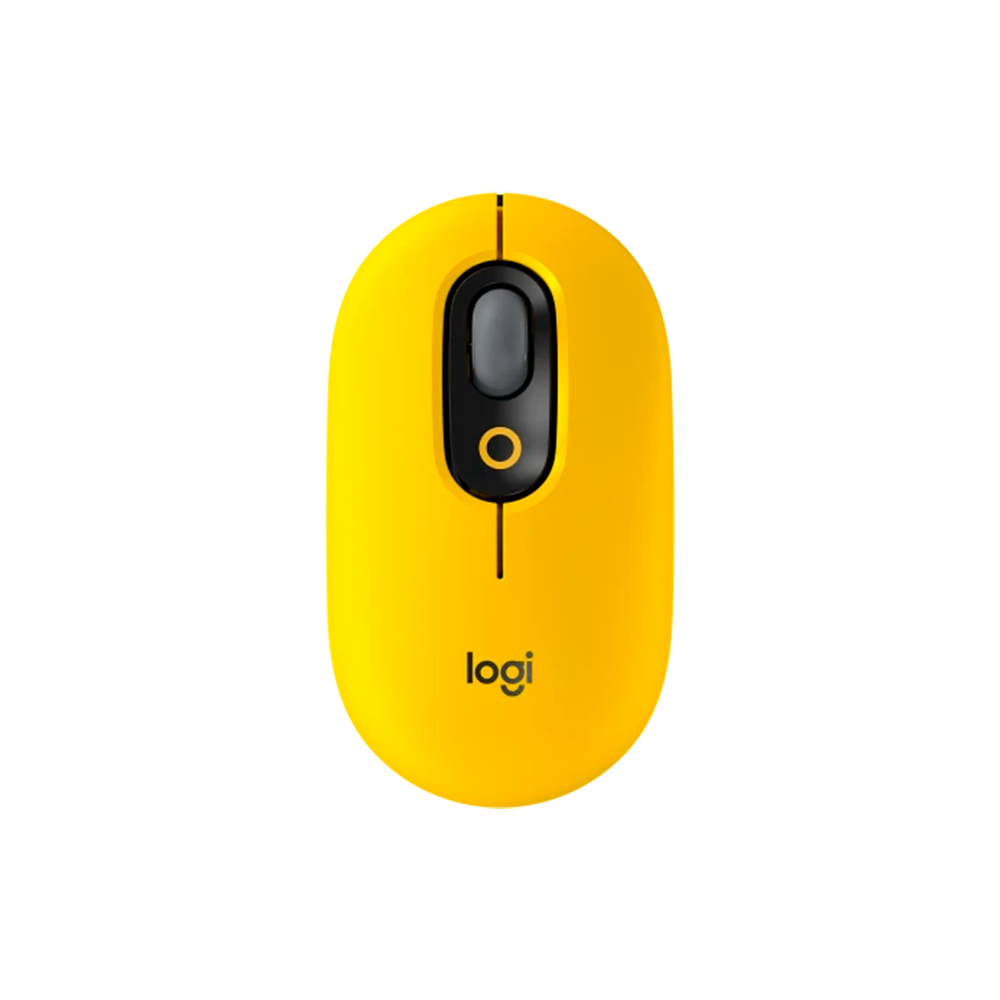 MOUSE LOGITECH WIR POP BLACK YELLOW