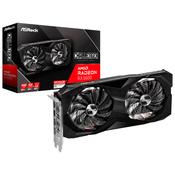 Placa de Video ASRock Radeon RX 6600 Challenger 8GB OC