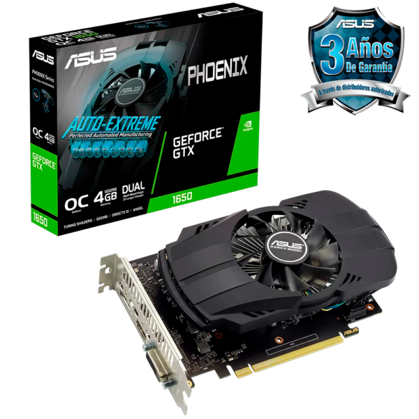 Placa de Video ASUS GeForce GTX 1650 Phoenix V2 OC Edition 4GB GDDR6