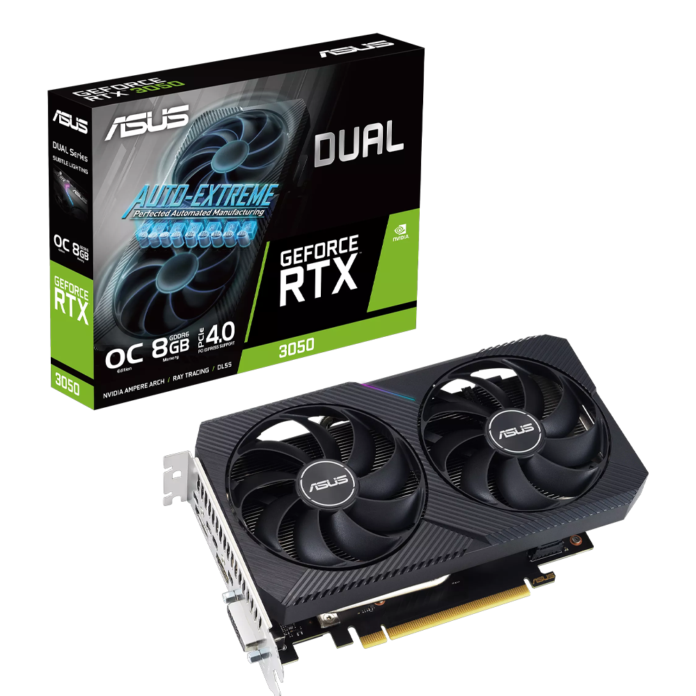 PLACA DE VIDEO ASUS GEFORCE RTX 3050 DUAL V2 8GB